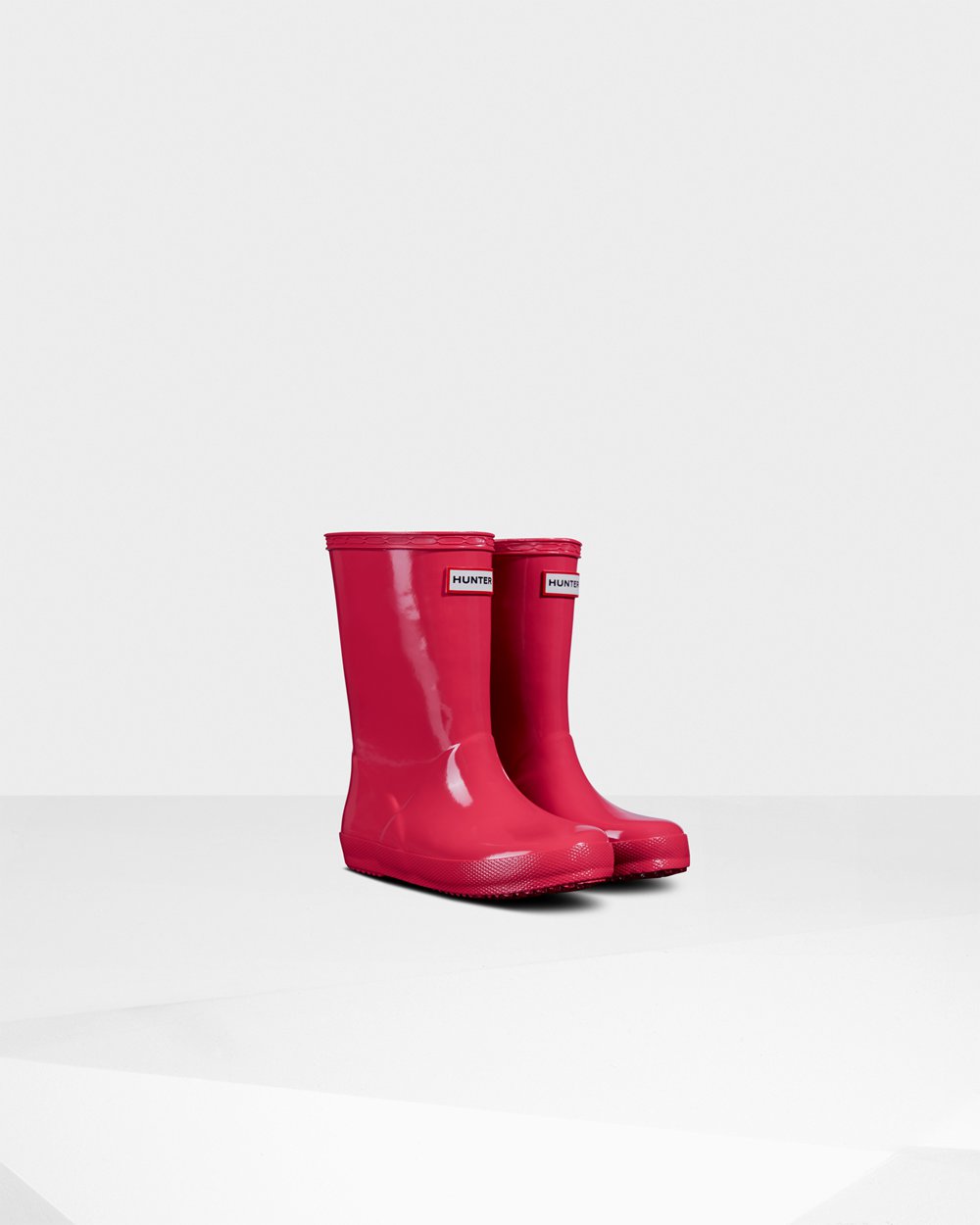 Kids Hunter Rain Boots Pink - Original First Classic Gloss - 0256187-LA